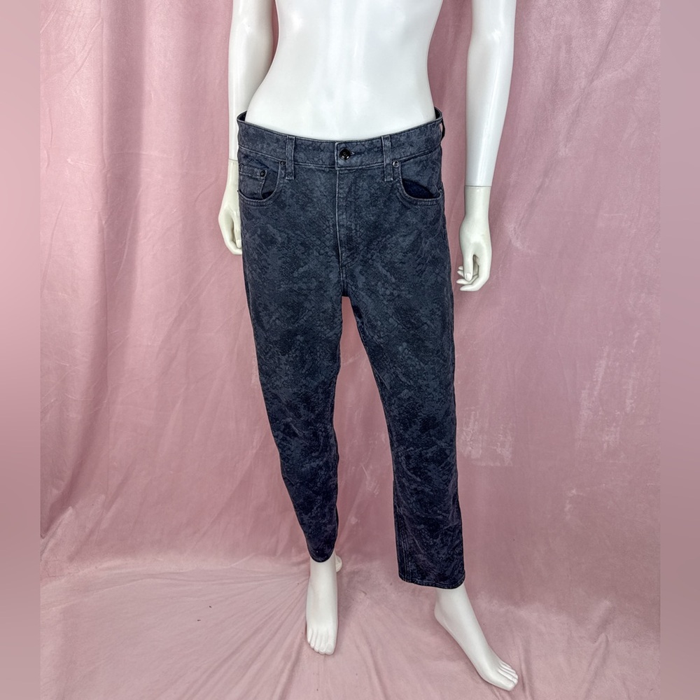 Rag & Bone Women Gray Snake Print Jeans Size 30 Denim Straight Leg